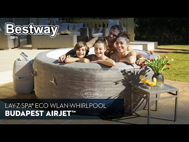 LAY-Z-SPA® ECO WLAN-Whirlpool Budapest AirJet™ Ø 196 x 66 cm, rund |  Ambiente Whirlpools | Lay-Z-Spa Whirlpools | Whirlpools & Zubehör