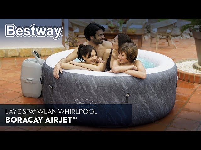 LAY-Z-SPA® WLAN-Whirlpool Boracay AirJet™ Ø 180 x 66 cm, rund