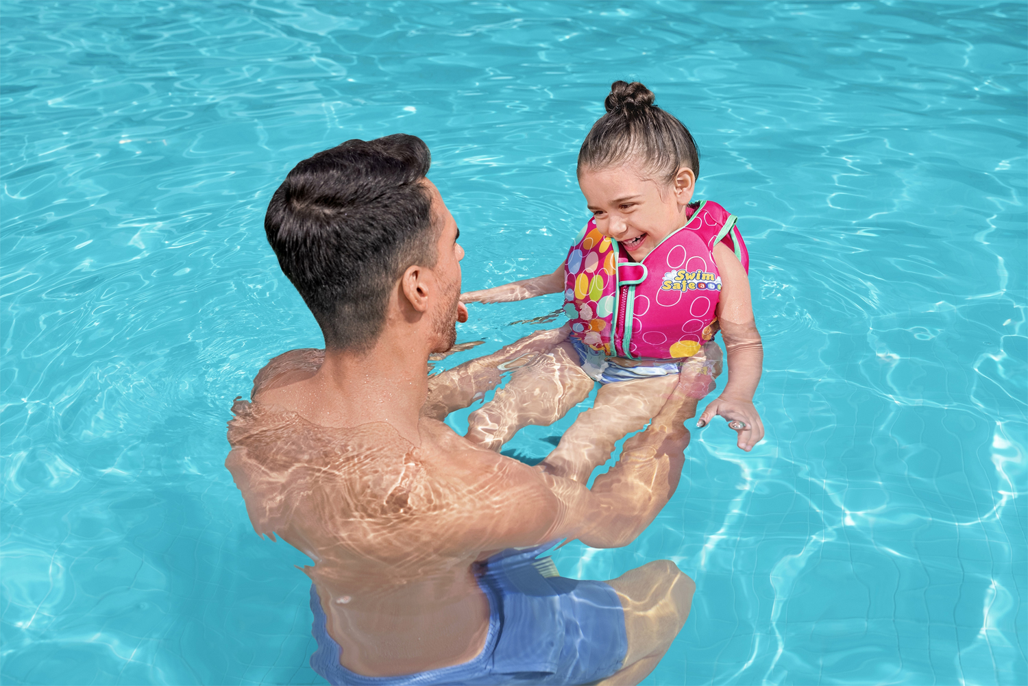 Swim Safe ABC™ Schwimmweste mit Textilbezug Stufe B AquaStar™ 1-3 Jahre, sortiert