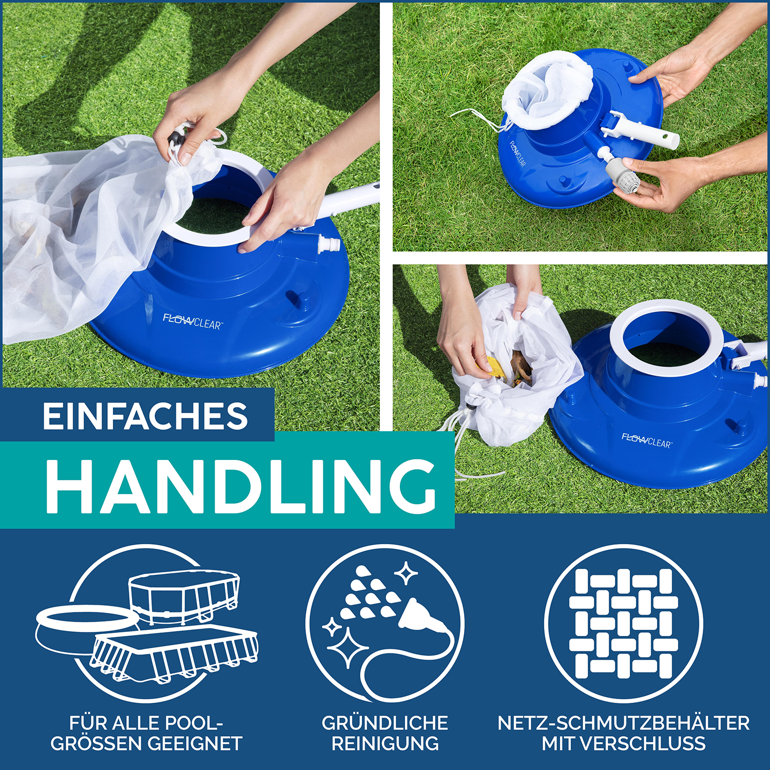 Flowclear™ Poolsaugeraufsatz AquaSuction™