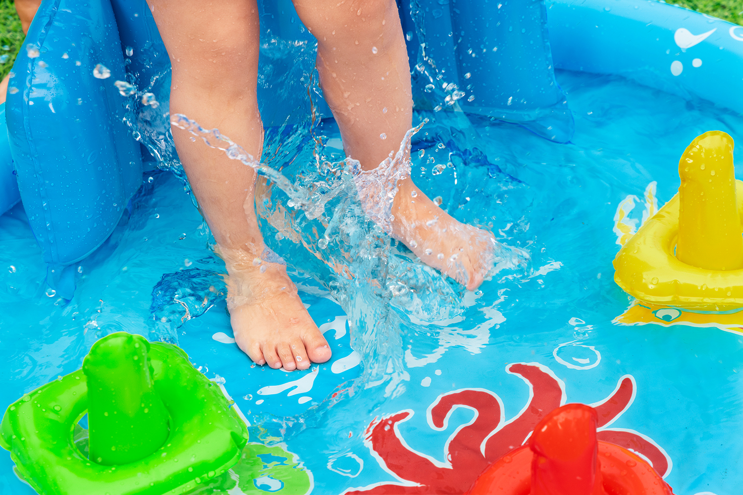 Lil' SeaShapes™ Planschbecken mit Sonnenschutzdach 115 x 89 x 76 cm