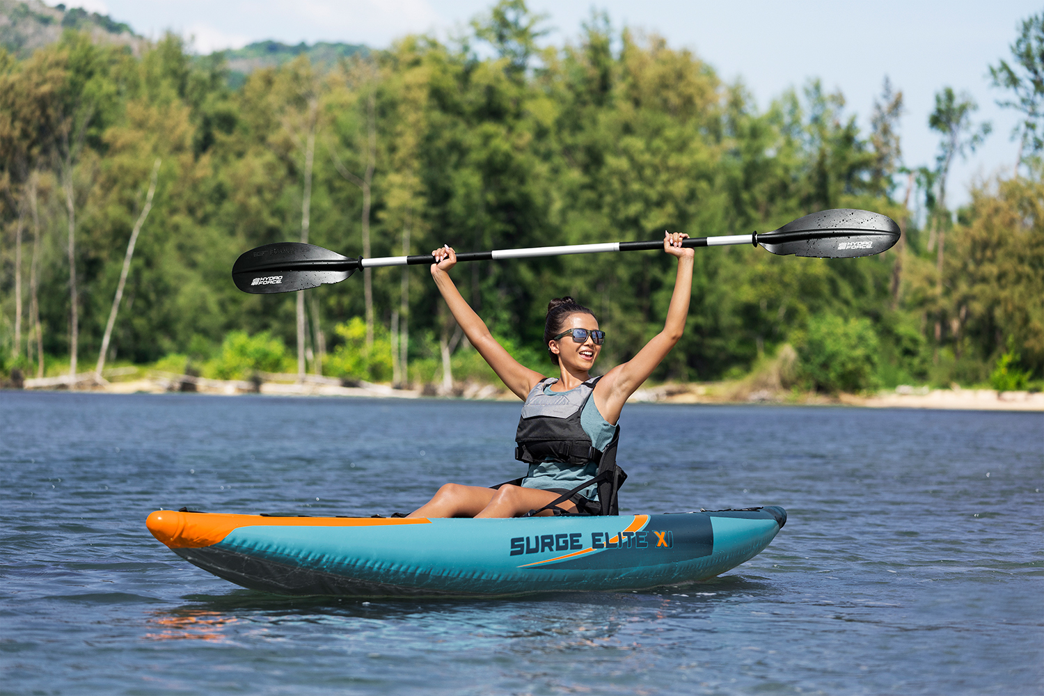 Hydro Force® Kajak-Set Surge Elite™ X1 312 x 94 x 30 cm