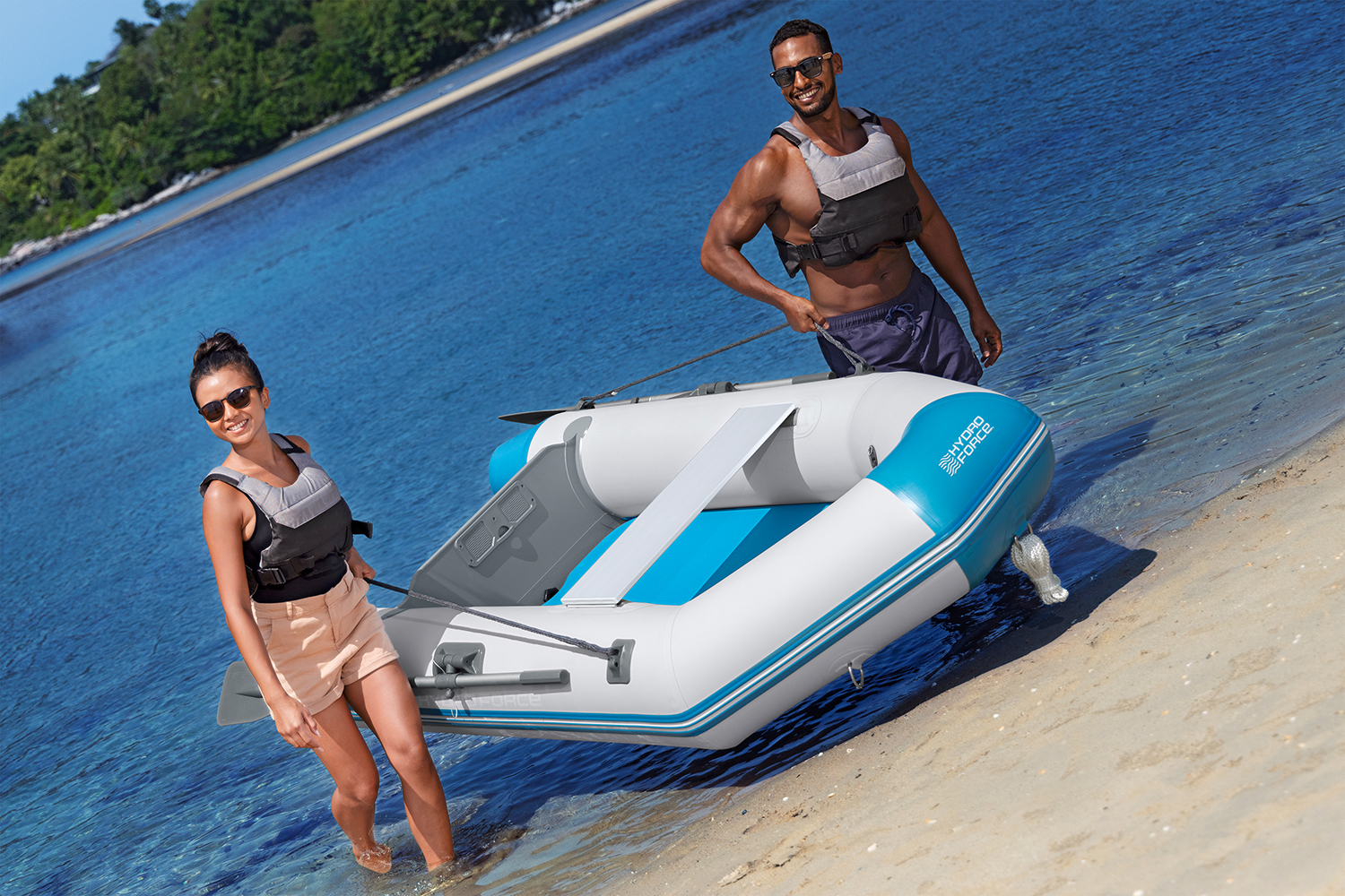 Hydro Force® Sportboot-Set Caspian 230 x 130 x 33 cm Hydro Force® Sportboot-Set Caspian 230 x 130 x 33 cm