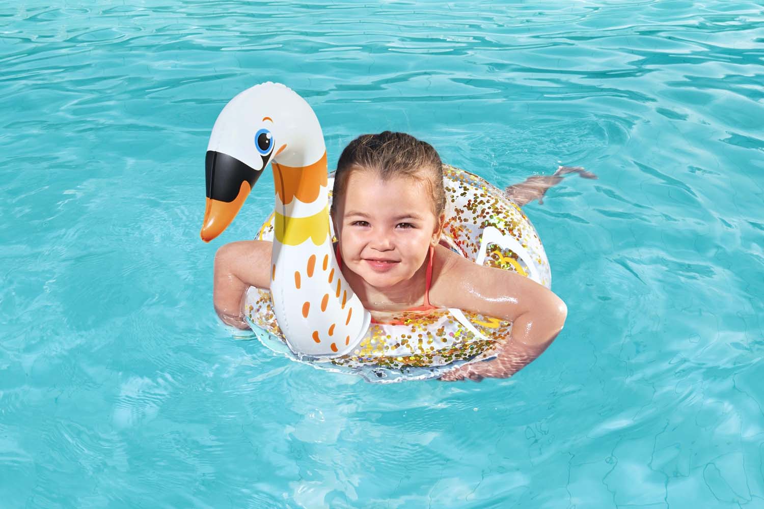 Schwimmring Shimmer 'n Float™ mit Tierkopf, sortiert