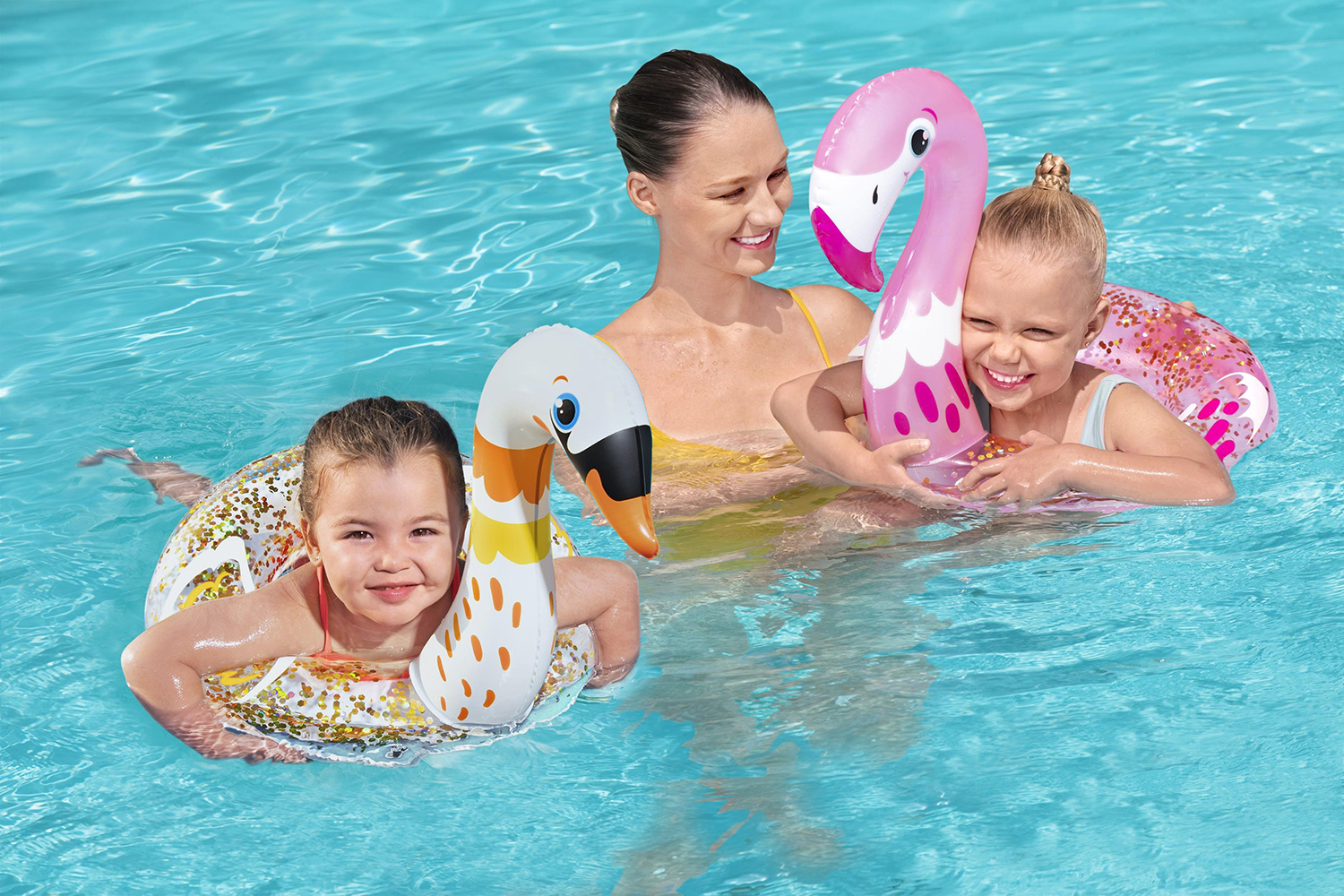 Schwimmring Shimmer 'n Float™ mit Tierkopf, sortiert
