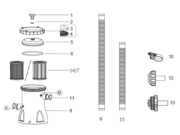 Bestway® Spare Part Filter Cap gasket for Flowclear™ filter units (2.006 / 3.028 / 5.678 l/h) Bestway® Spare Part Filter Cap gasket for Flowclear™ filter units (2.006 / 3.028 / 5.678 l/h)
