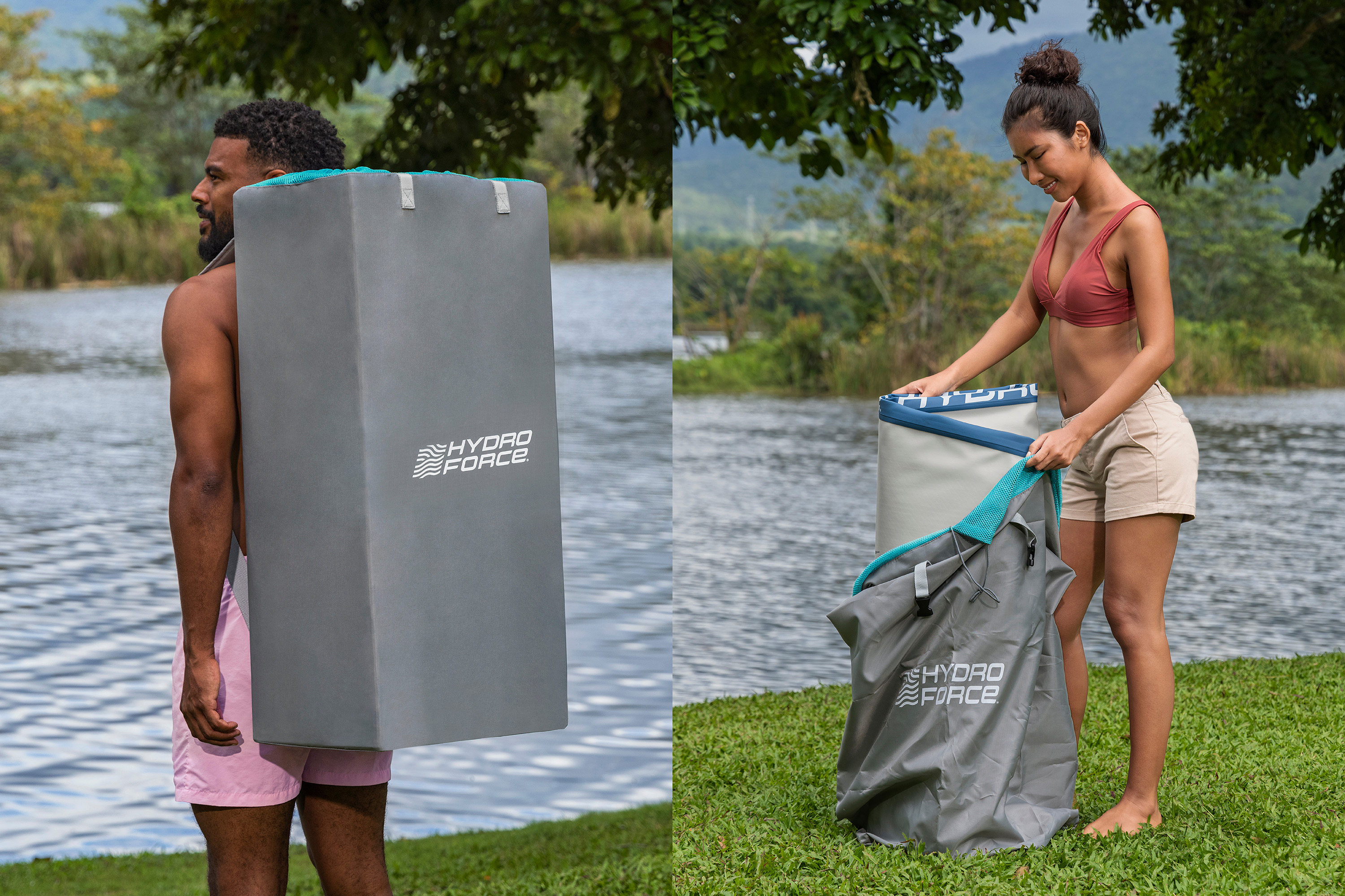 Hydro Force® SUP Freizeit Board Set Panorama mit Fenster 335 x 91,5 x 15 cm