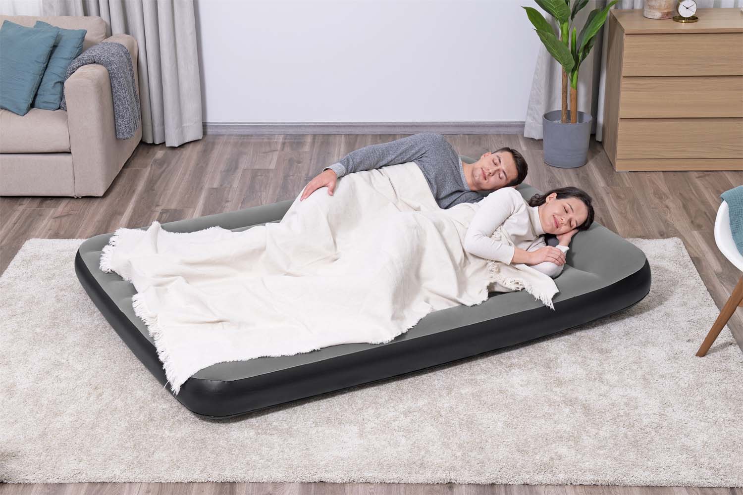 TriTech™ Doppelluftbett mit integrierter Elektropumpe 203 x 152 x 30 cm