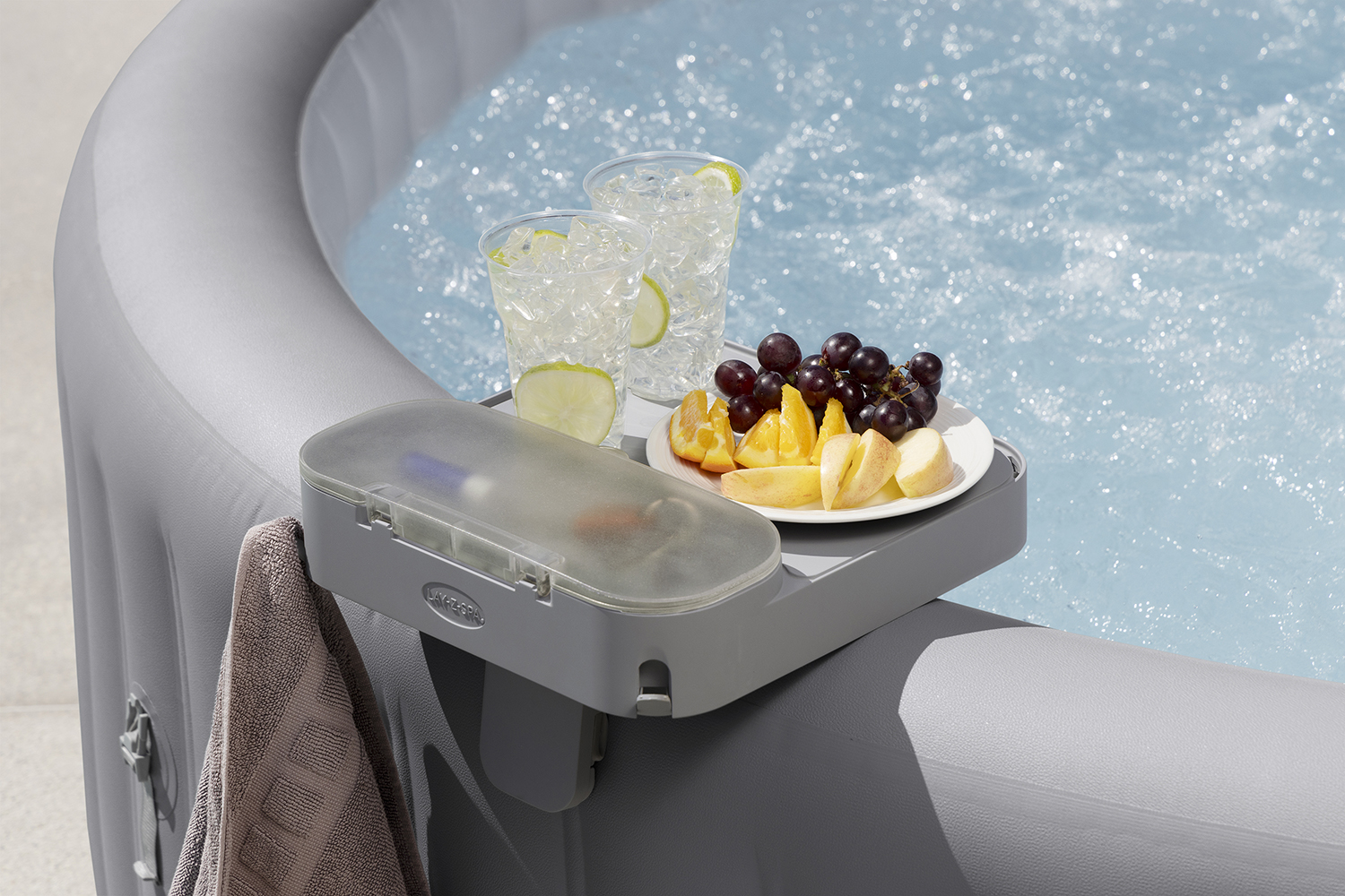 Xtras LAY-Z-SPA® 4-in-1-Ablagetablett 32,2 x 30,2 x 18,15 cm