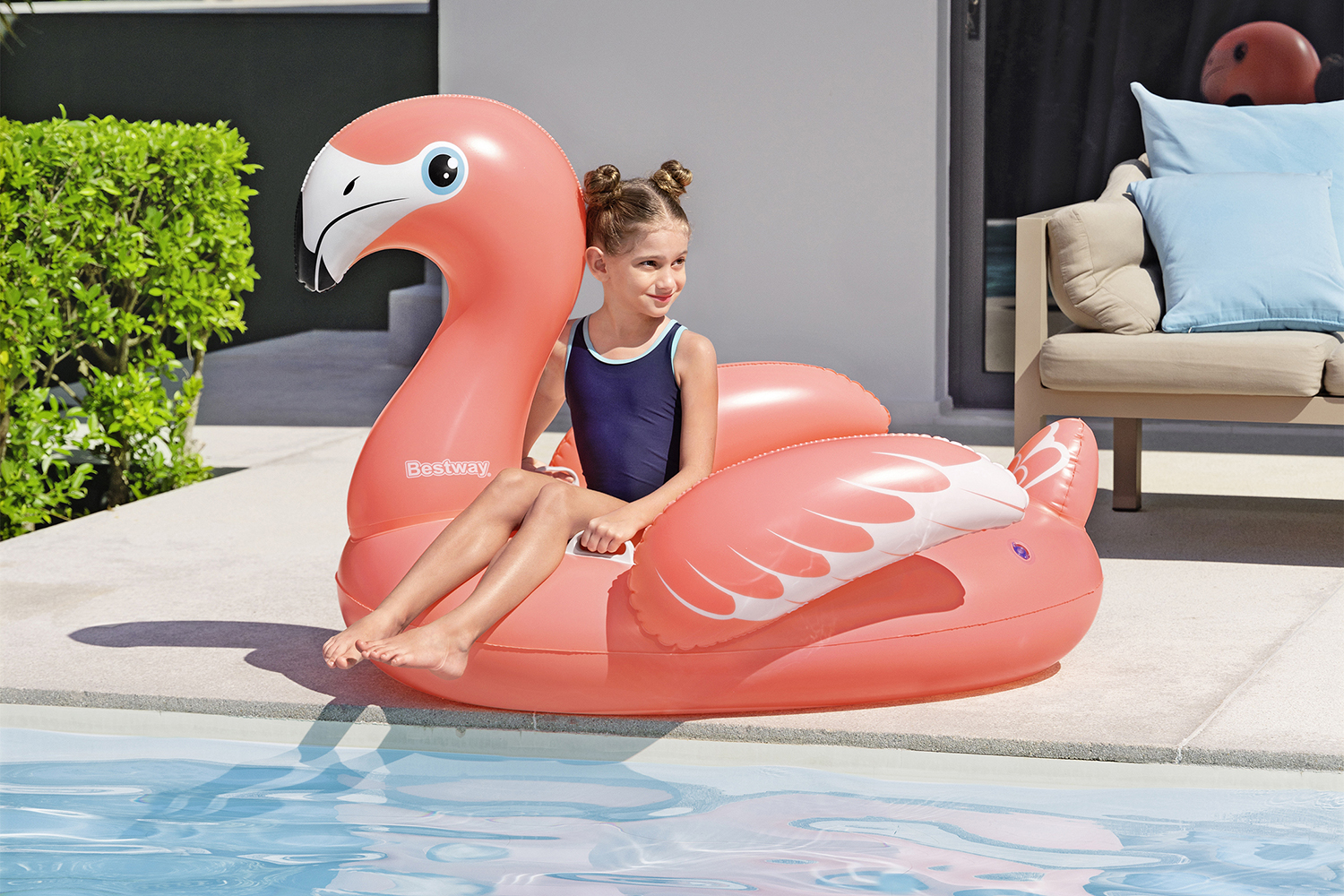 Schwimmtier Flamingo 128 x 110 x 87 cm