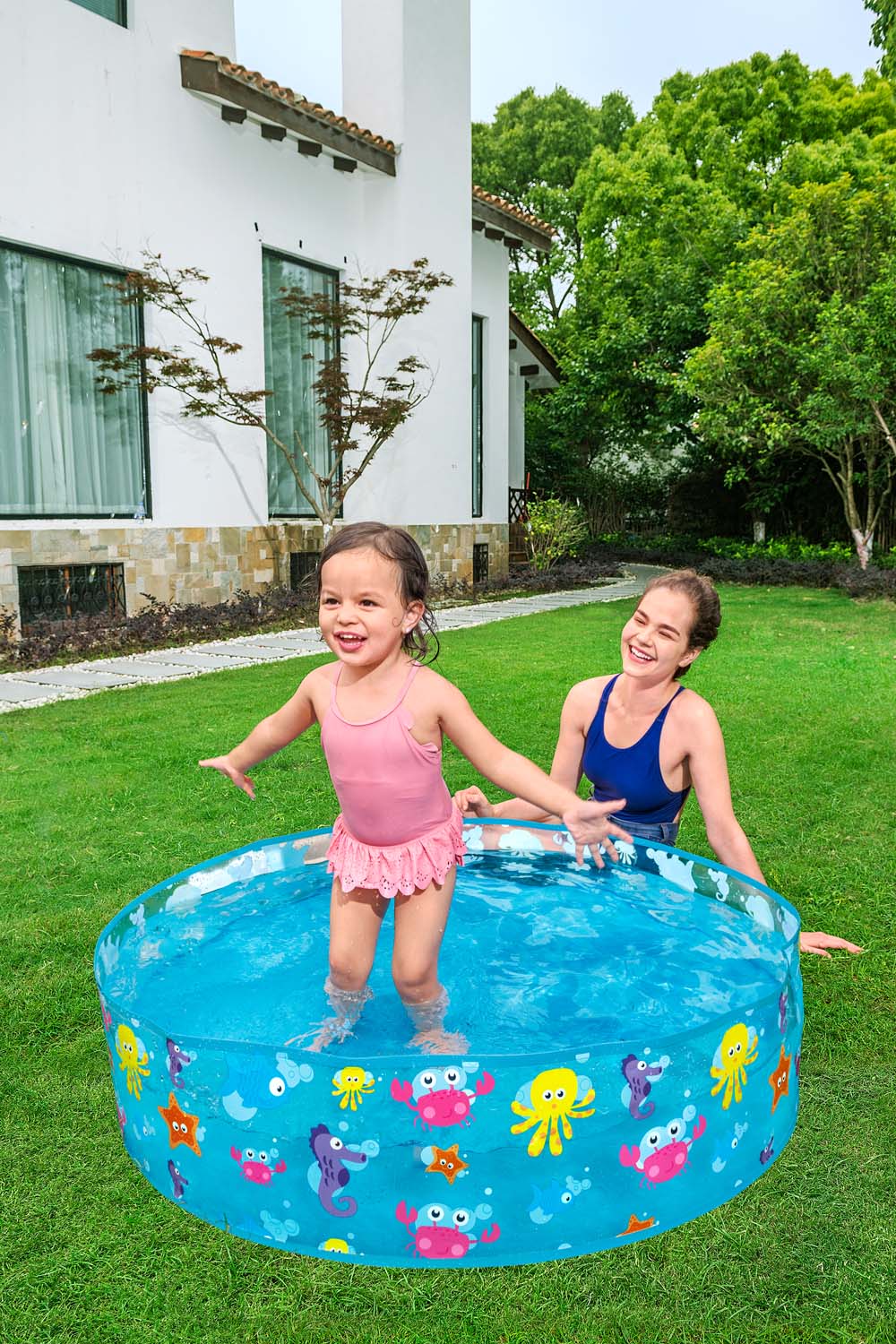 Bestway® ?48" x H10"/?1.22m x H25cm Fill 'N Fun Sparking Sea Pool