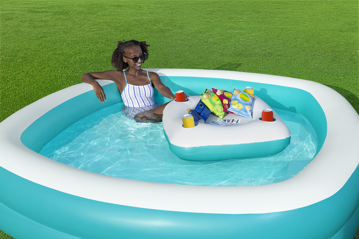 Family Pool Sippin Summer™ 218 x 218 x 48 cm Family Pool Sippin Summer™ 218 x 218 x 48 cm
