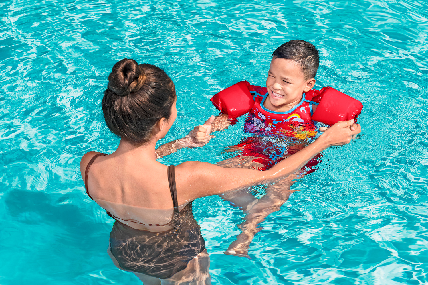 Disney Junior® Swim Safe ABC™ Schwimmflügelweste Stufe B Mickey & Friends mit Textilbezug, 3-6 Jahre