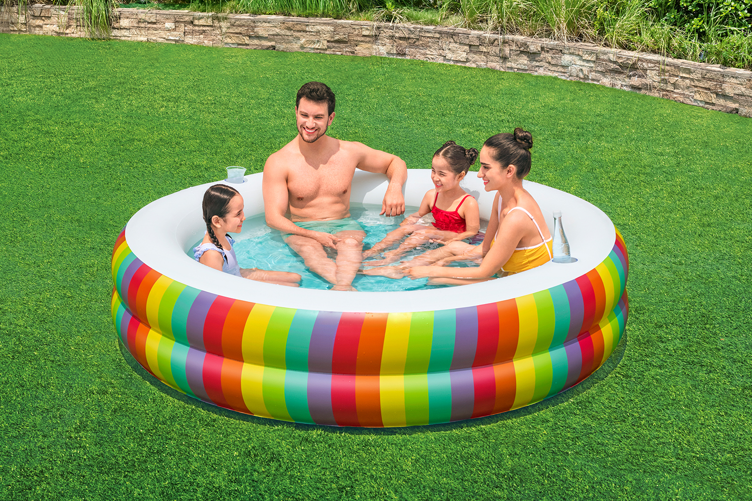 Family Pool Rainbow Dreams™ Ø 206 x 51 cm Family Pool Rainbow Dreams™ Ø 206 x 51 cm