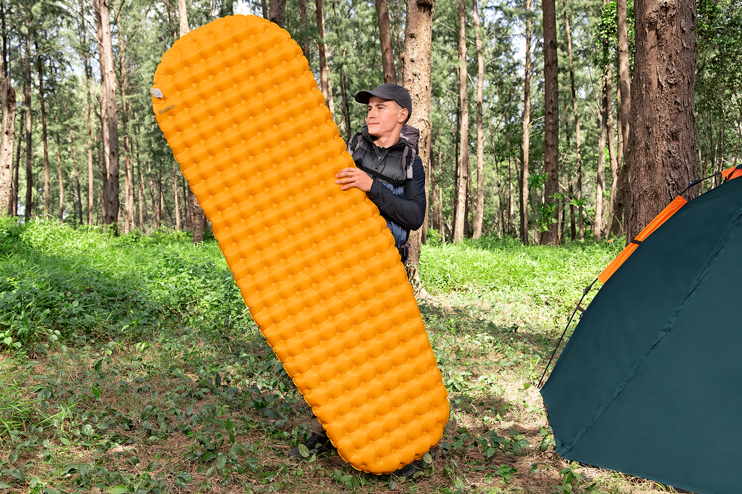Aufblasbare Single-XL-TPU-Isomatte Ridgelite™ für Mumienschlafsäcke 193 x 63,5 x 7,5 cm