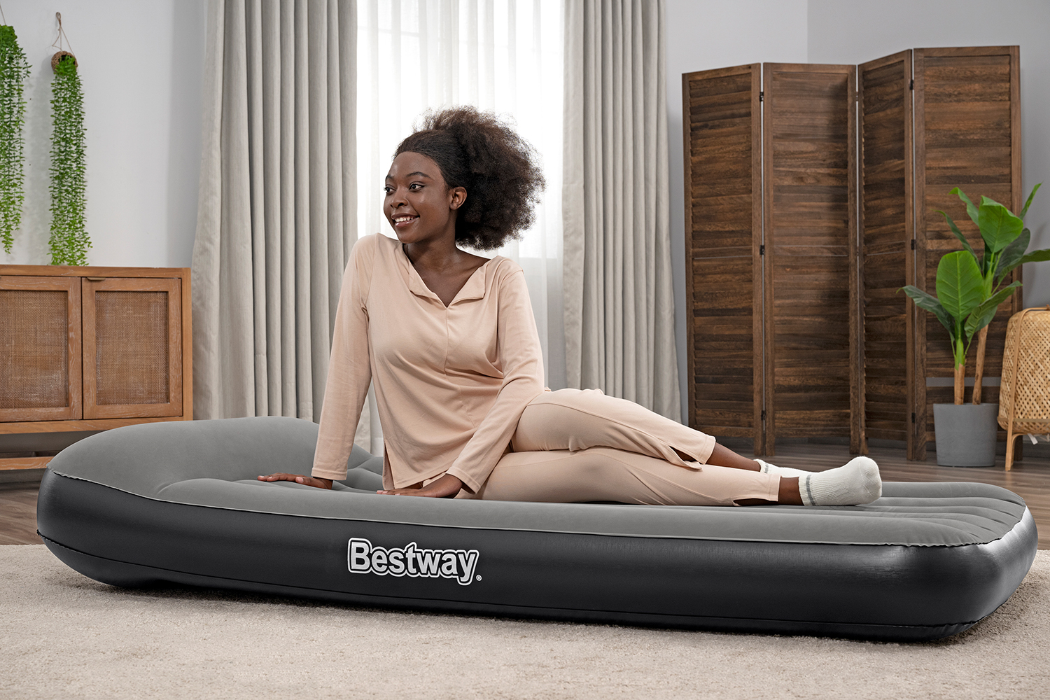 TriTech® Single-Luftbett mit USB-Elektropumpe 188 x 99 x 30 cm TriTech® Single-Luftbett mit USB-Elektropumpe 188 x 99 x 30 cm