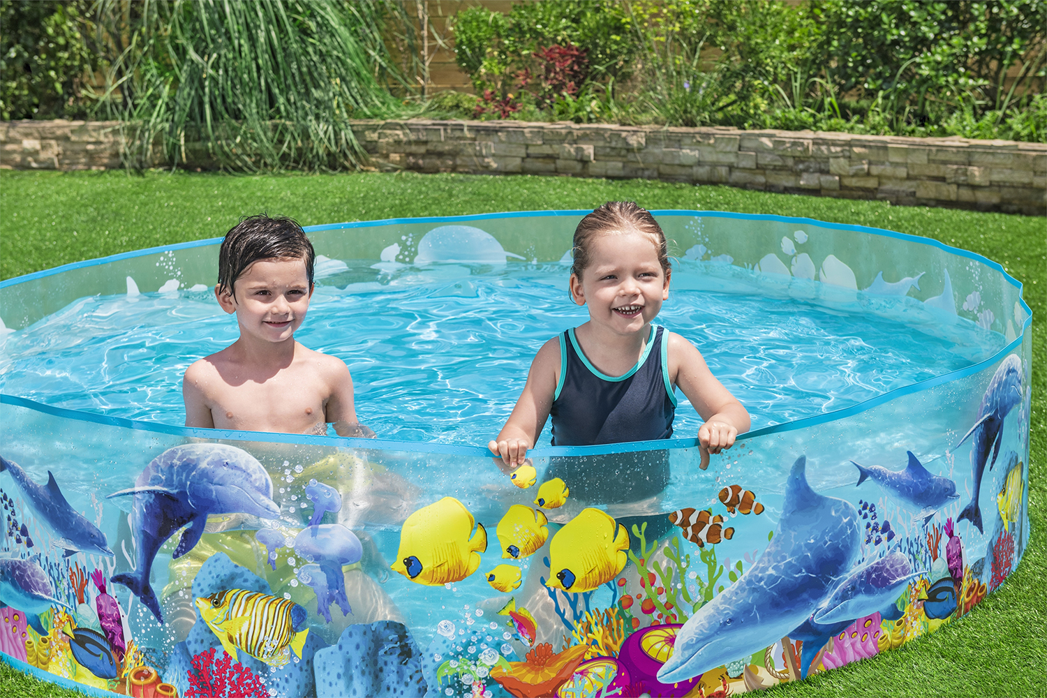 Bestway® ?8' x H18"/?2.44m x H46cm Fill 'N Fun Odyssey Pool