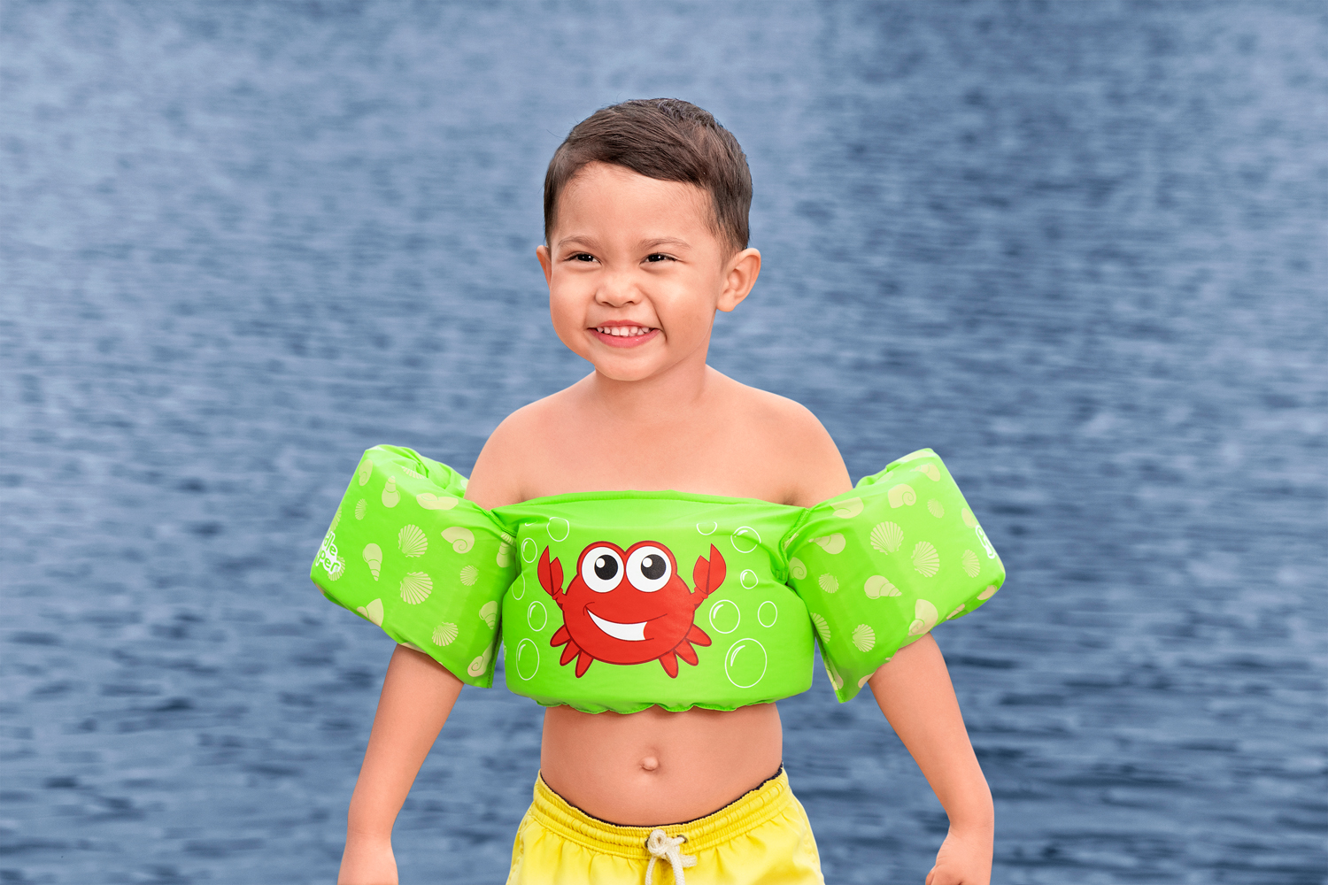 Puddle Jumper® Schwimmflügelweste Kleine Krabbe mit Textilbezug, 2-6 Jahre