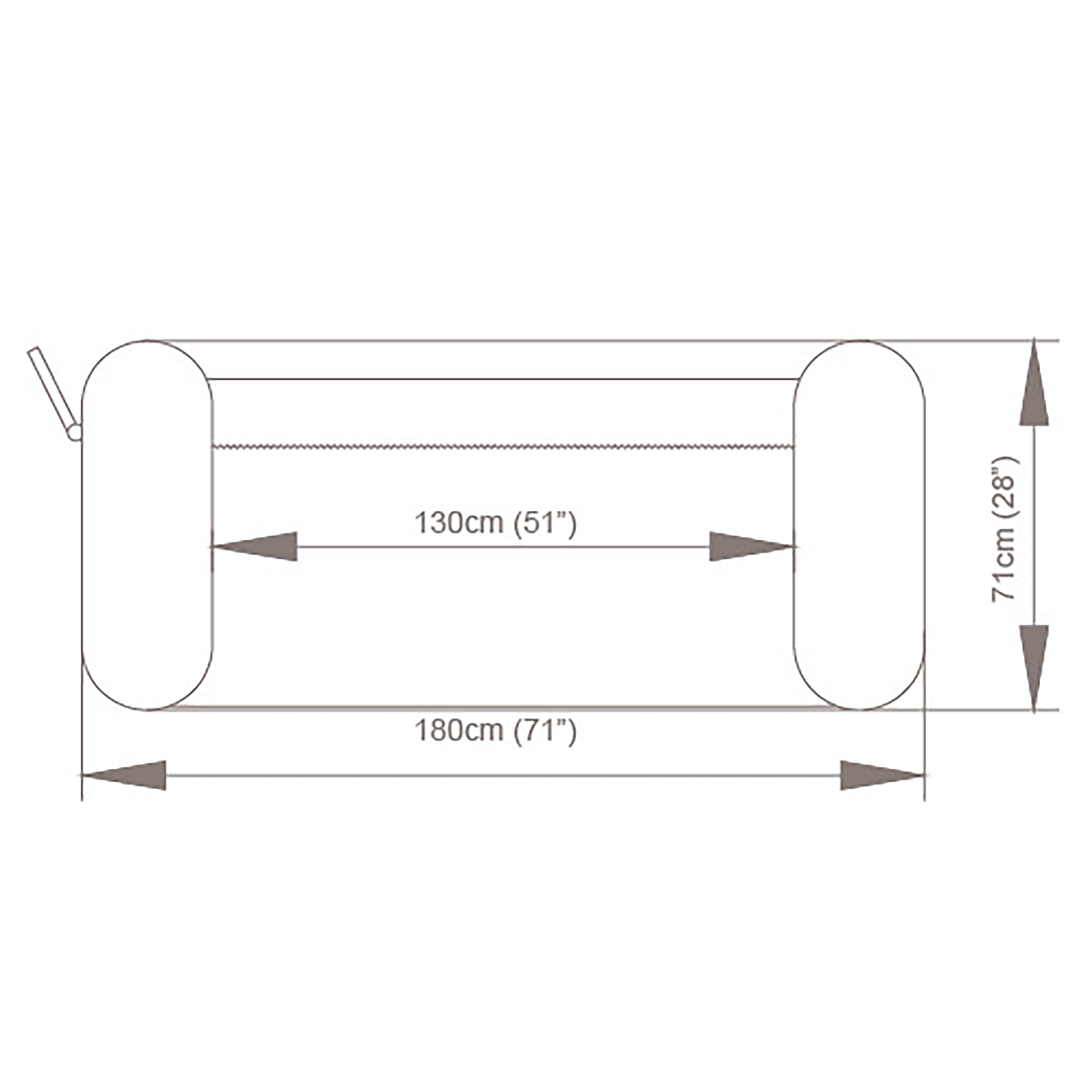 LAY-Z-SPA® Energiespar-Whirlpool Hawaii AirJet™ mit App-Steuerung, für 6 Personen, 180 x 180 x 71 cm, Kobaltblau