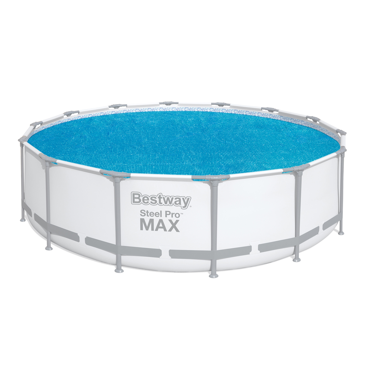 PE-Solarabdeckplane Ø 417 cm, blau, rund