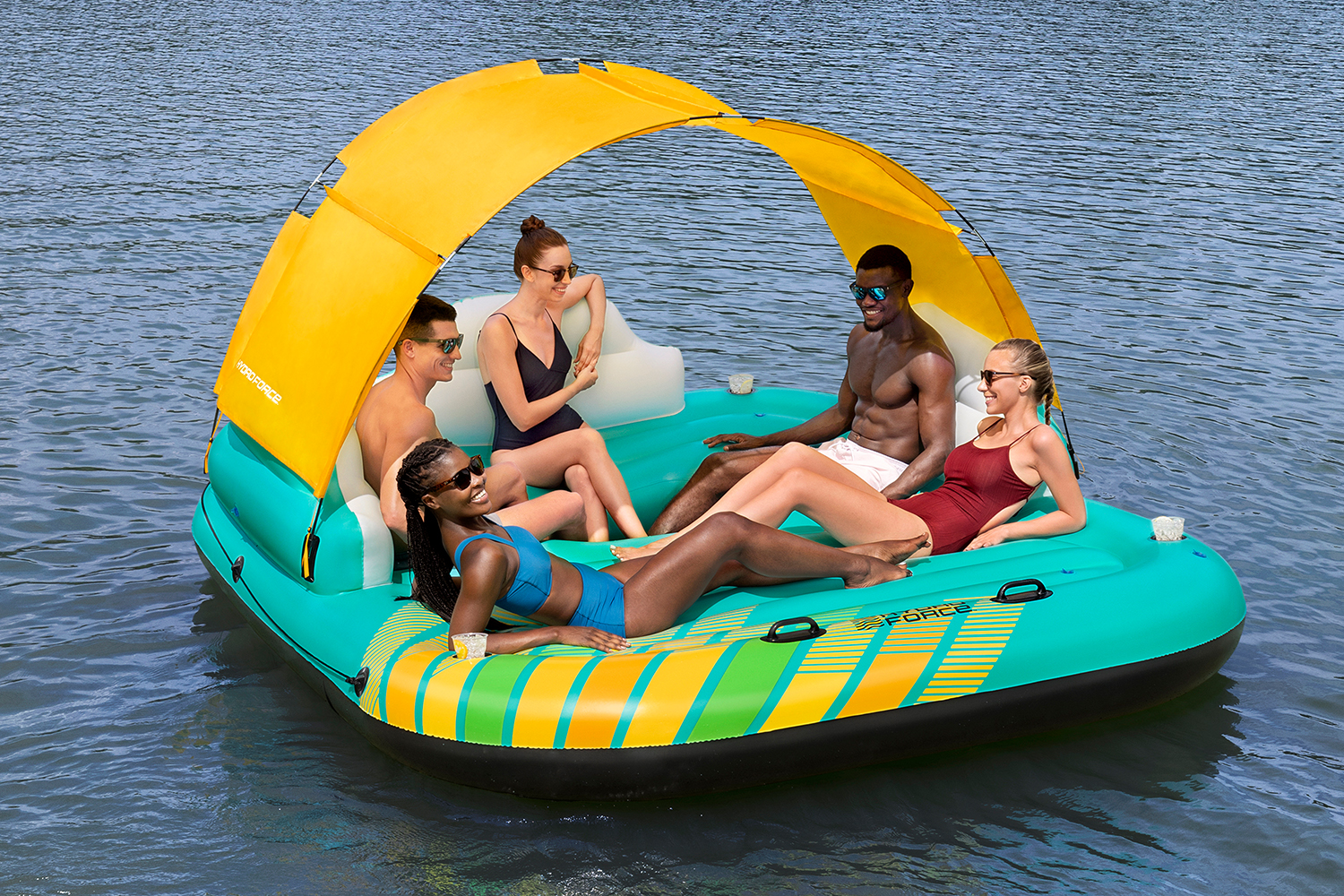 Hydro-Force®  5 Personen Badeinsel Sunny Lounge 291 x 265 x 83 cm