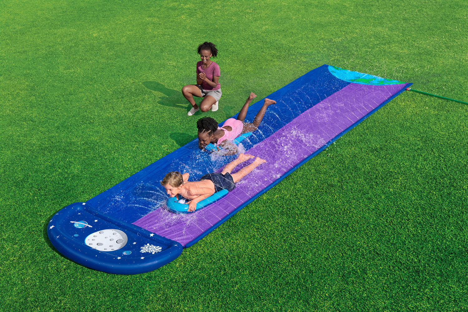 H2OGO!® 2-Personen-Rutsche Lunar Launch™ 488 x 138 cm