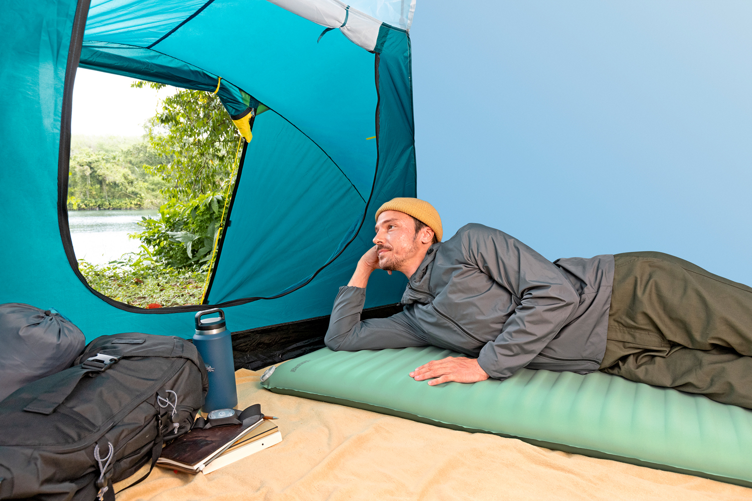 selbstaufblasende Single-Schlafmatte ComforTrek™ 183 x 63,5 x 7,6 cm