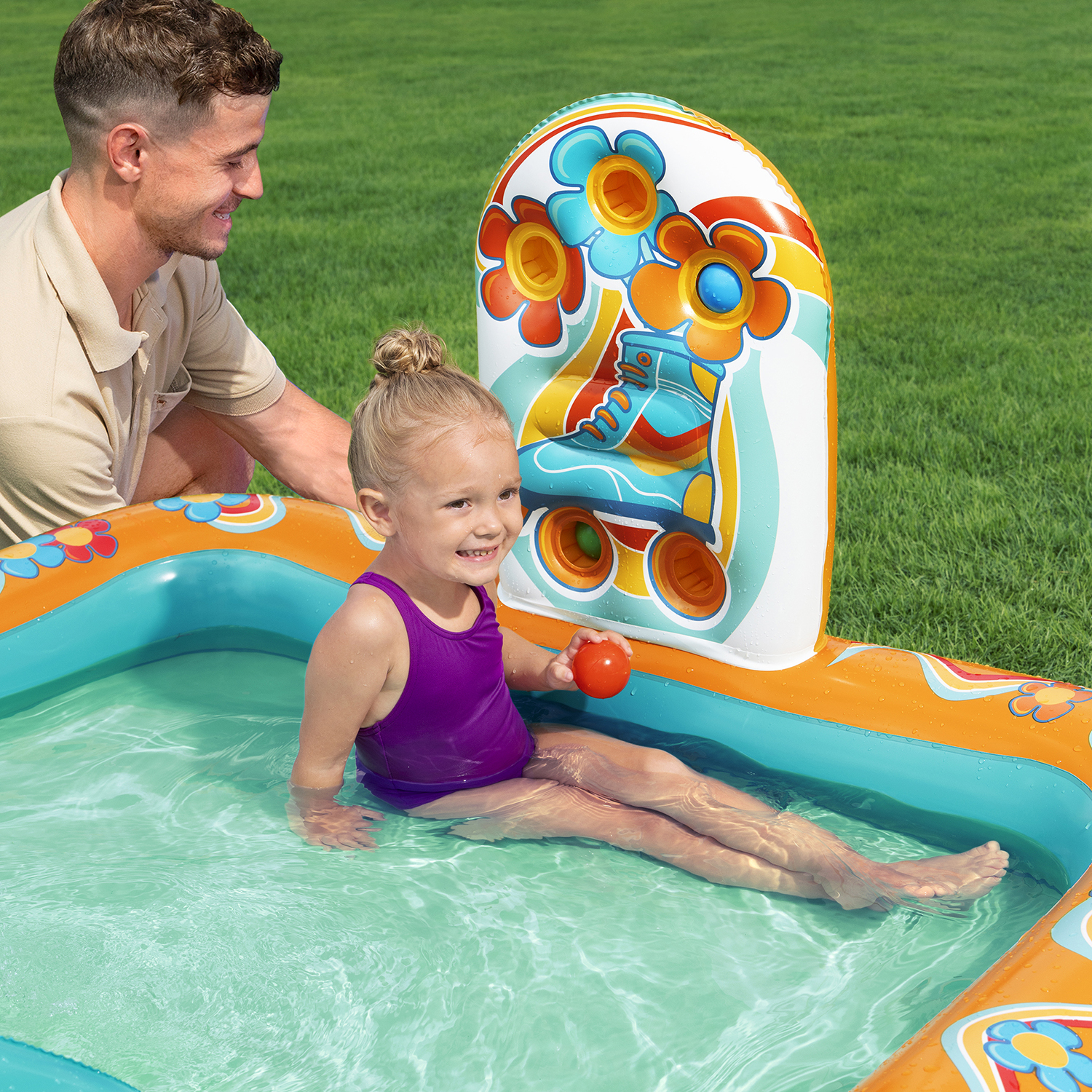 Wasserspielcenter Retro-Welt  193 x 152 x 74 cm