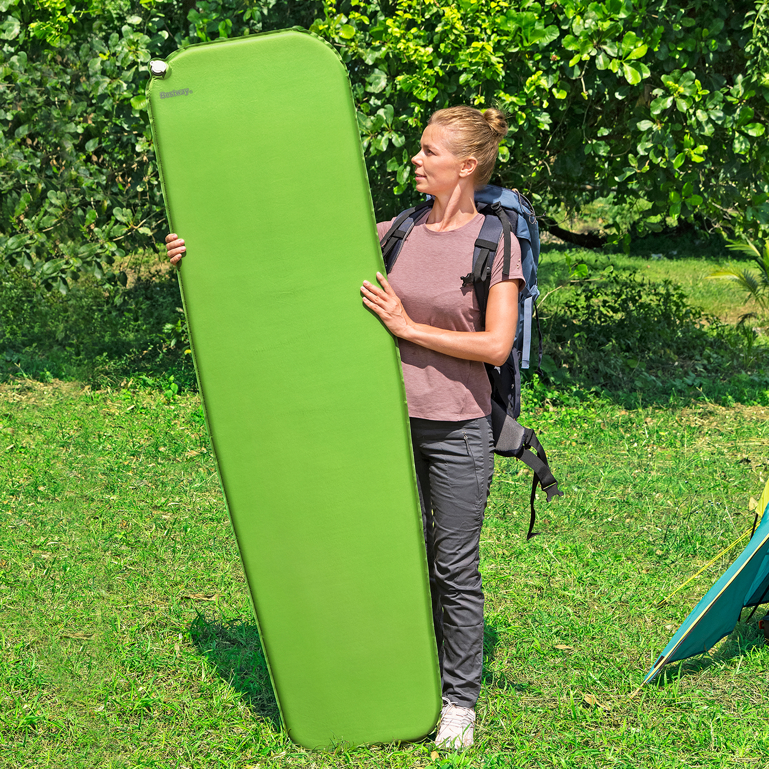 Selbstaufblasende Single Schlafmatte TerrainLite™ für Mumienschlafsäcke 183 x 51 x 2,5 cm