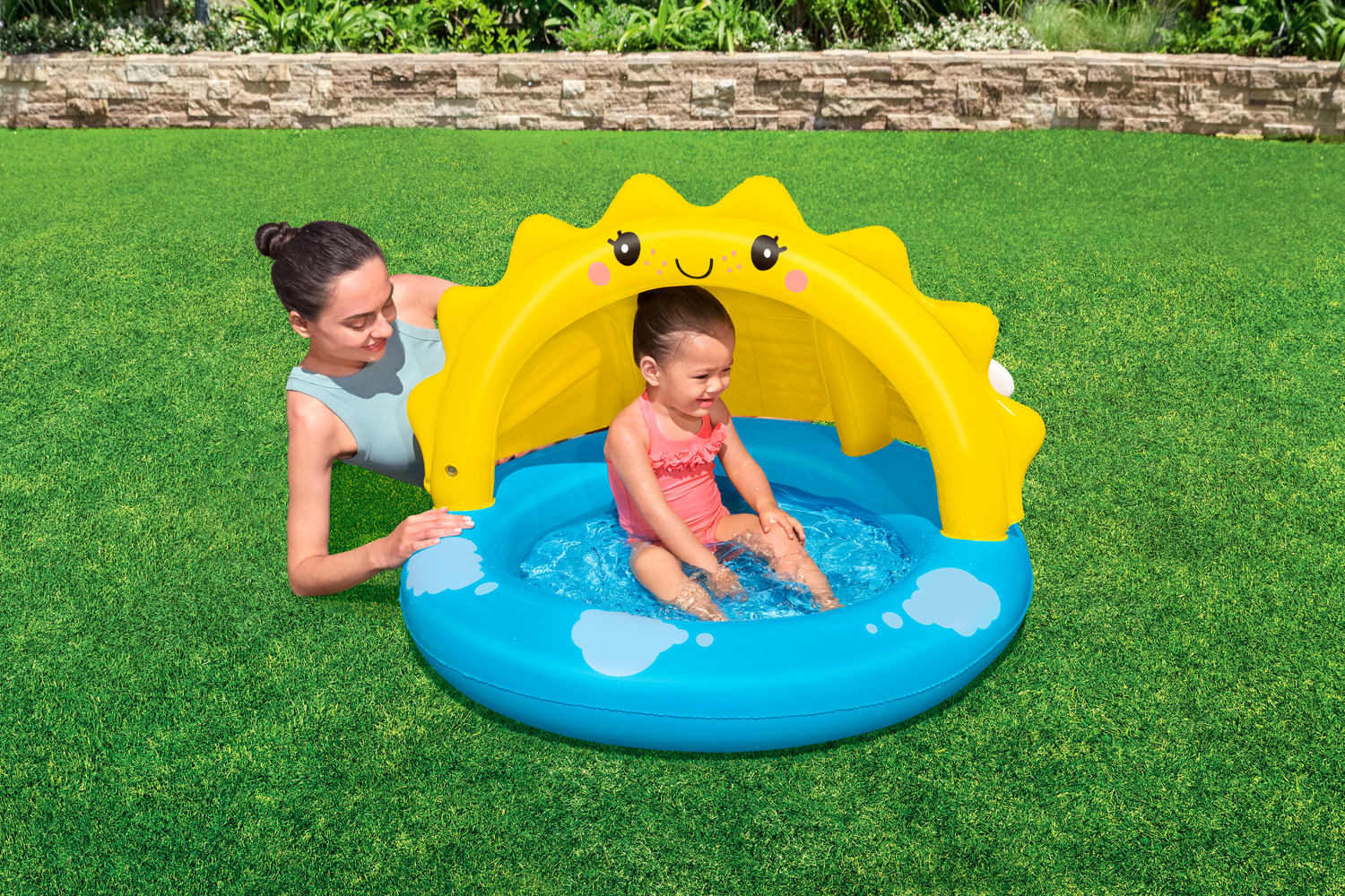 Planschbecken Sunny Days™ mit Sonnenschutzdach 101 x 97 x 71 cm