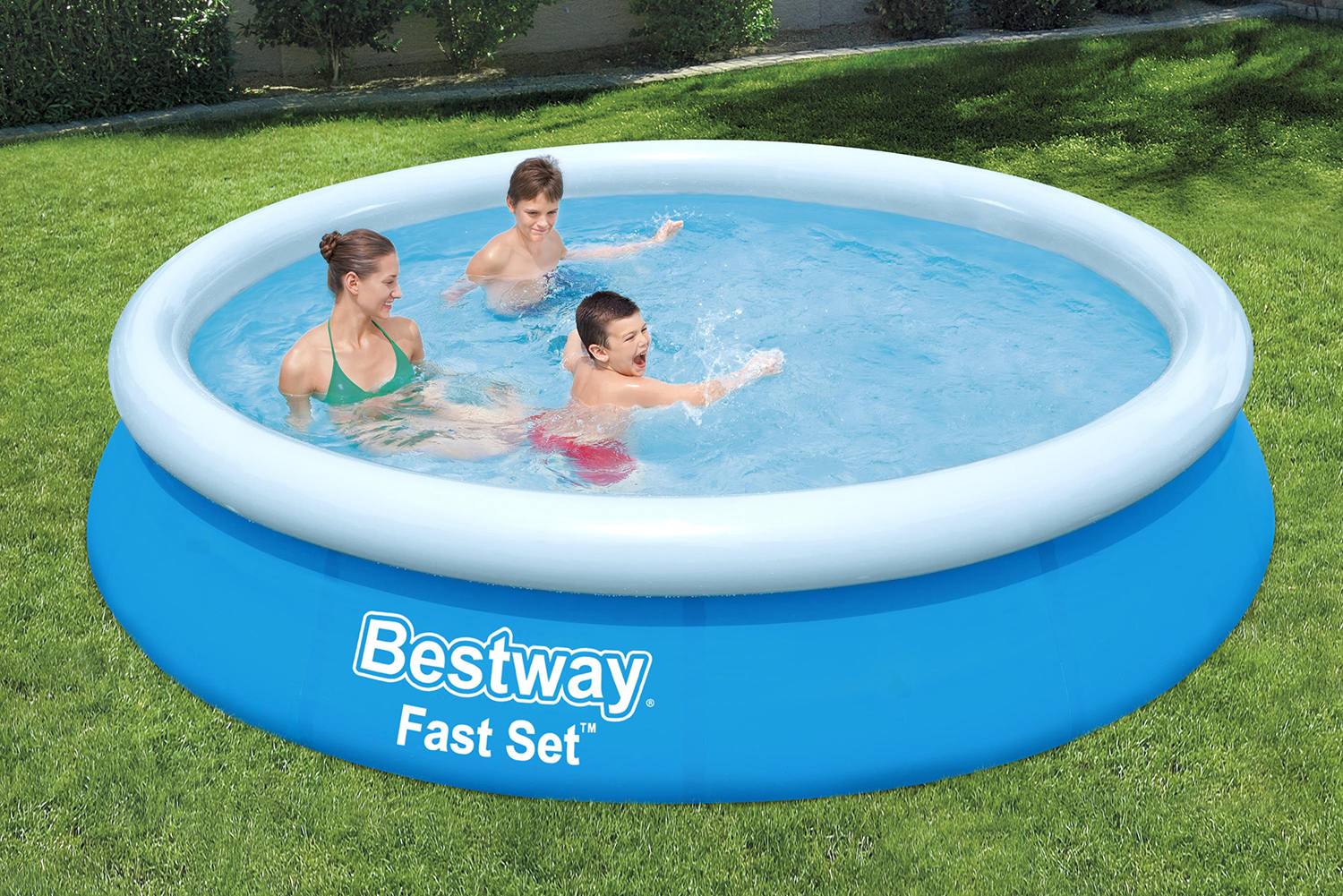 Fast Set™ Aufstellpool-Set mit Filterpumpe Ø 366 x 76 cm, blau, rund Fast Set™ Aufstellpool-Set mit Filterpumpe Ø 366 x 76 cm, blau, rund