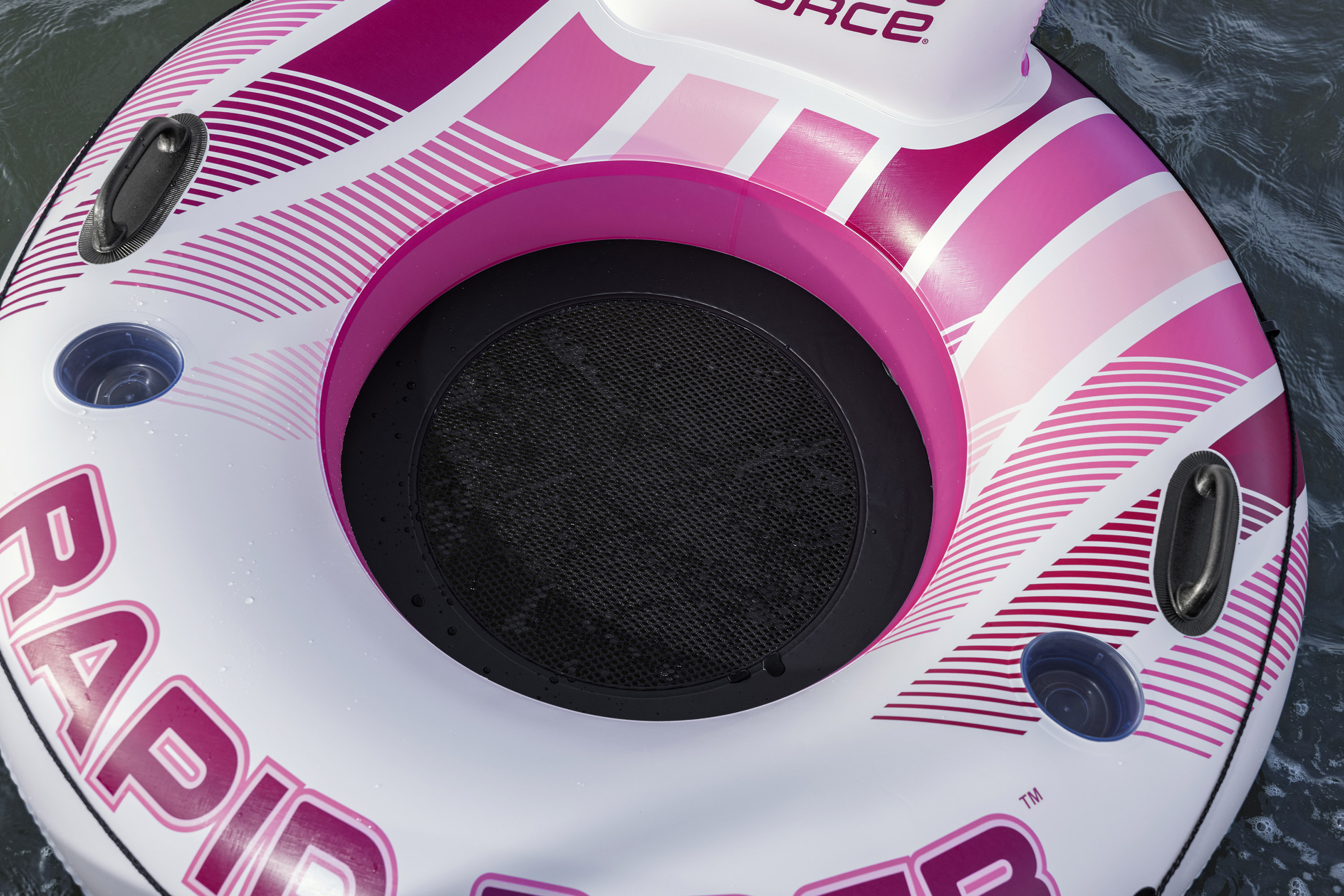 Hydro Force® Schwimmring Pink Rapid Rider™ mit Rückenlehne Ø 135 cm