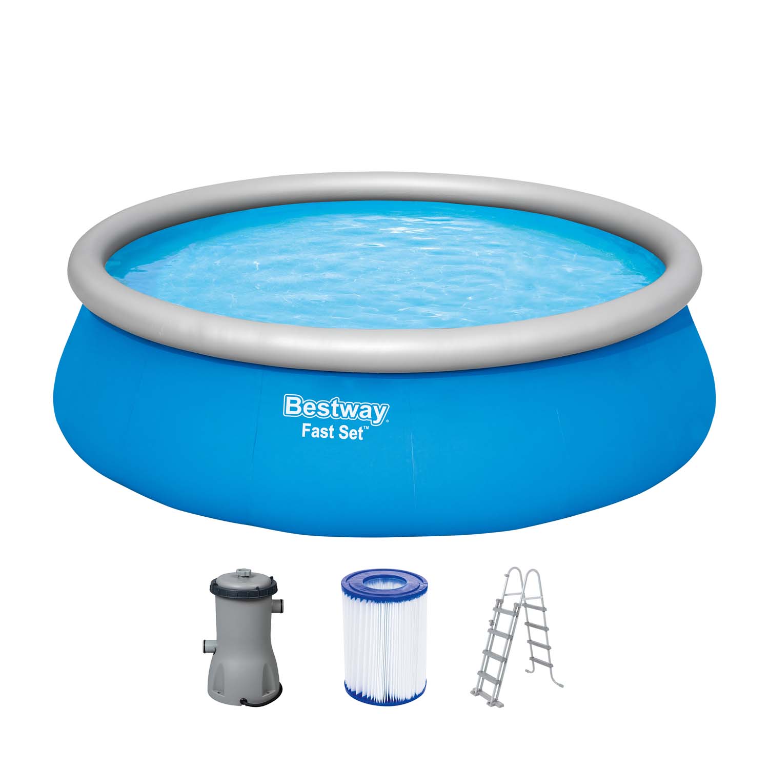 Fast Set™ Aufstellpool-Set mit Filterpumpe Ø 457 x 122 cm, blau, rund