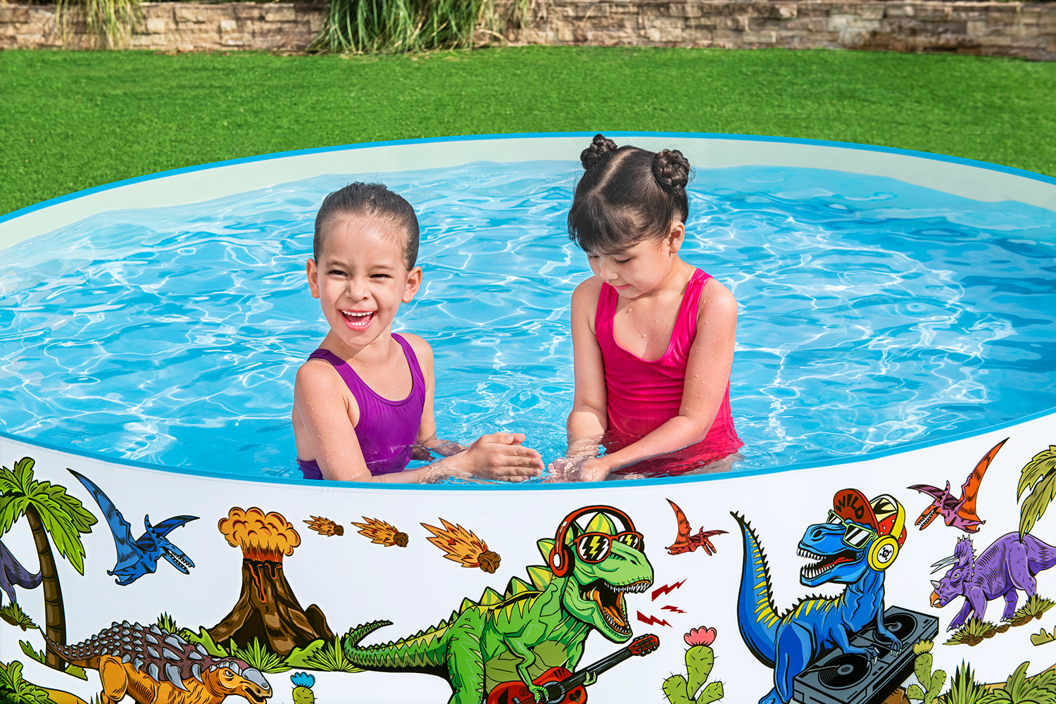 Fill 'N Fun™ Planschbecken Dinosaurier, Ø 244 x 46 cm