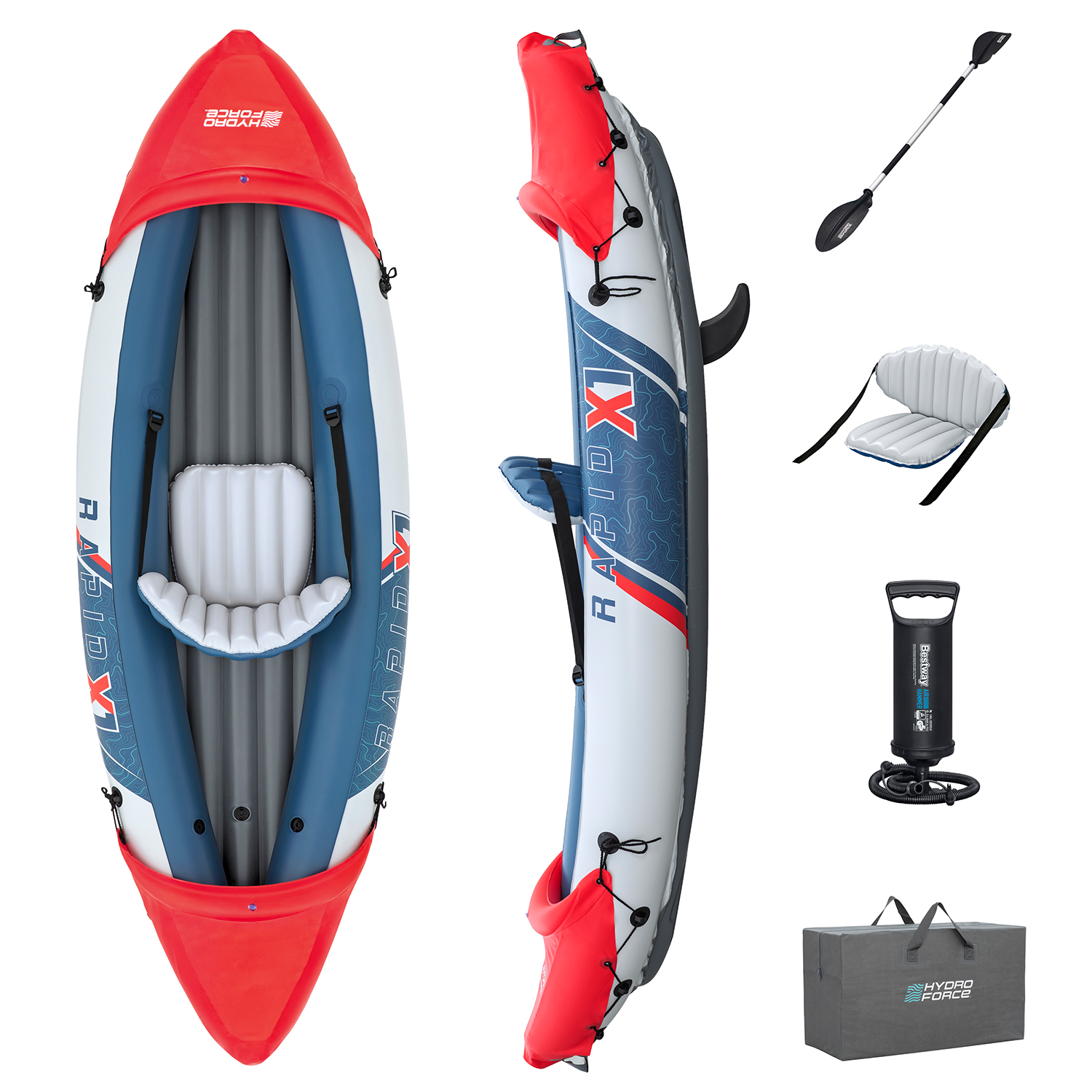 Hydro Force® Kajak-Set Rapid X1 290 x 91 x 42 cm