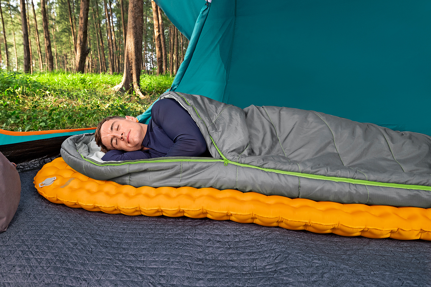 Aufblasbare Single-XL-TPU-Isomatte Ridgelite™ für Mumienschlafsäcke 193 x 63,5 x 7,5 cm