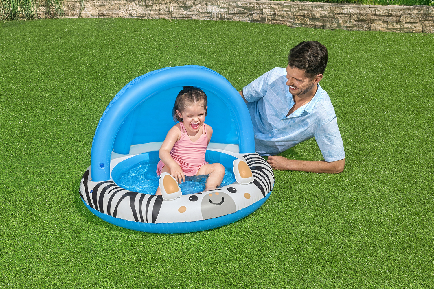 Safari Sun™ Planschbecken mit Sonnenschutzdach Ø 97 x 66 cm, rund