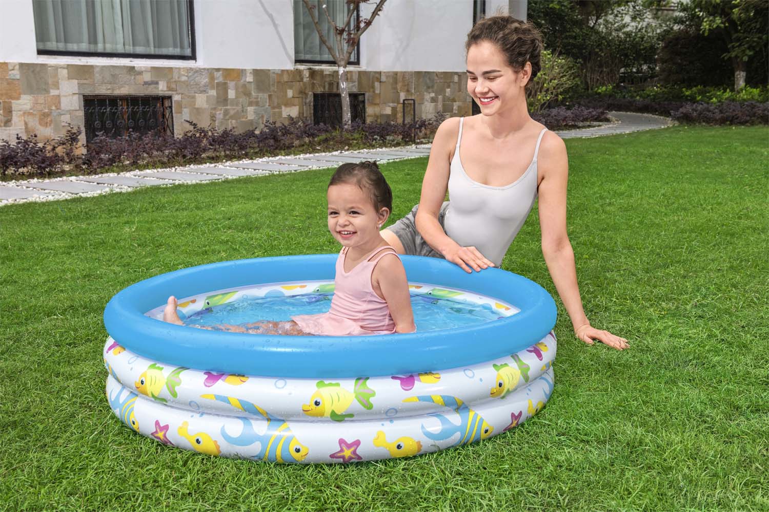 Bestway® ?40" x H10"/?1.02m x H25cm Coral Kids Pool