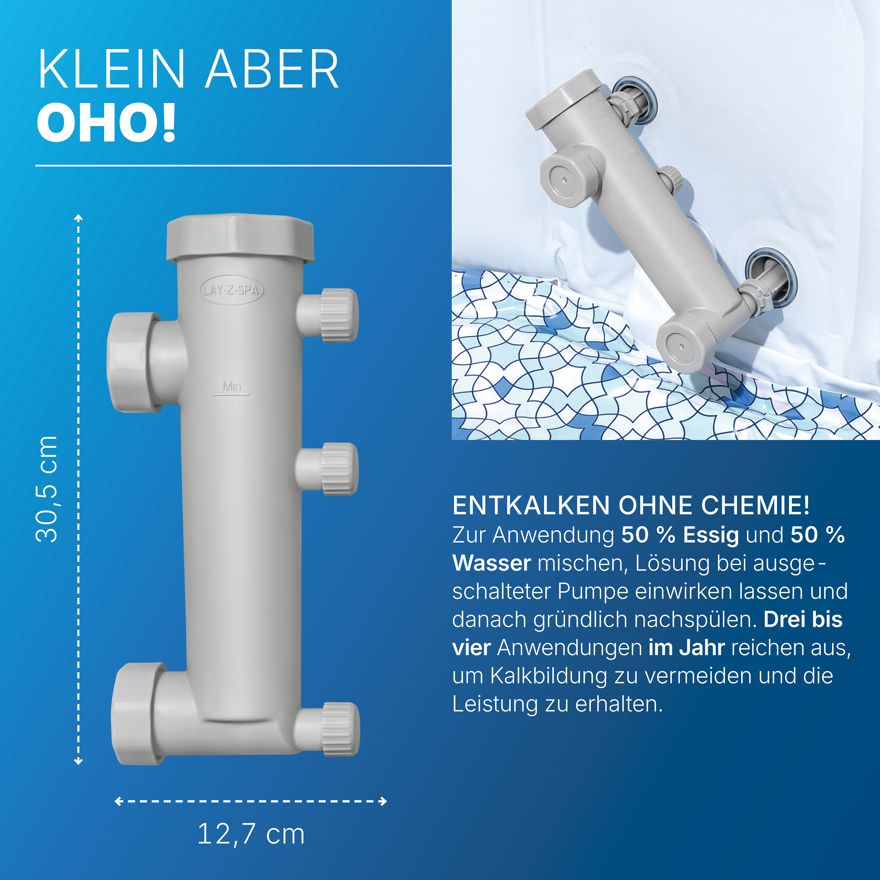 LAY-Z-SPA® Entkalker für alle LAY-Z-SPA® Pumpeneinheiten LAY-Z-SPA® Entkalker für alle LAY-Z-SPA® Pumpeneinheiten