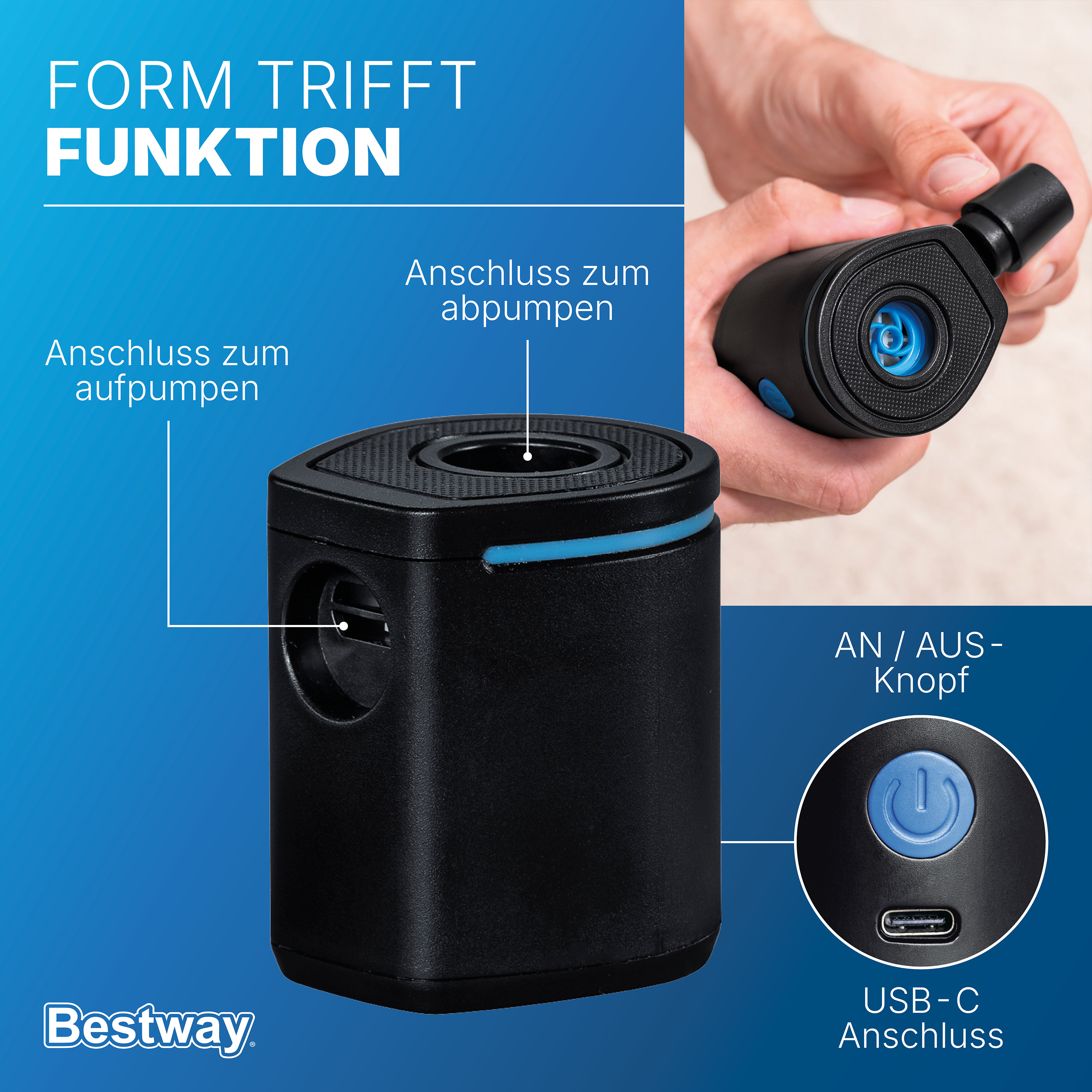 PowerTouch Pocket™ USB-Elektropumpe 90 l/min