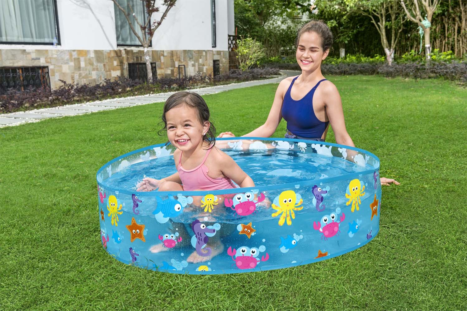 Bestway® ?48" x H10"/?1.22m x H25cm Fill 'N Fun Sparking Sea Pool