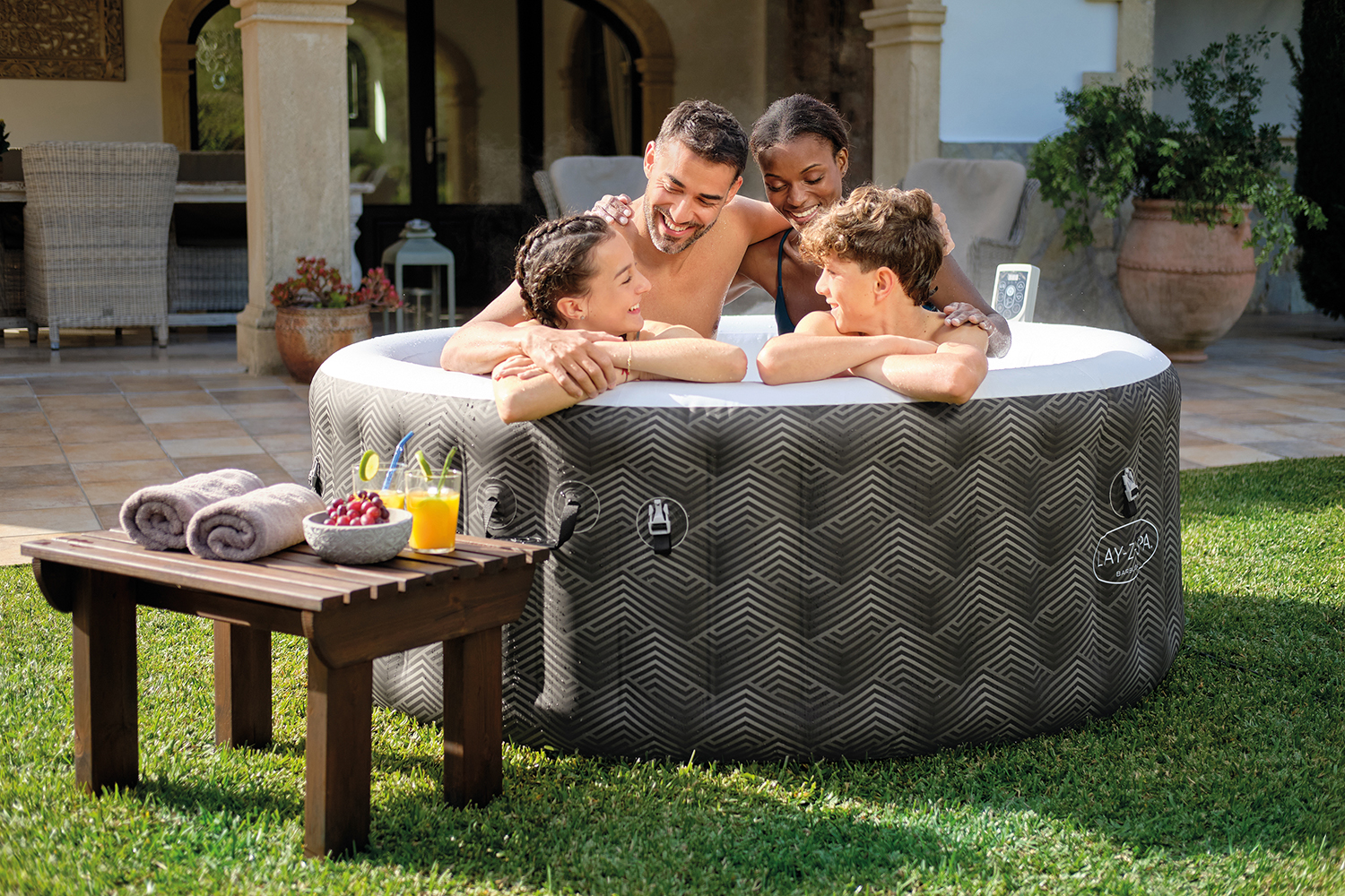 LAY-Z-SPA® UltraFit™ -Whirlpool Barbuda AirJet™ Ø 180 x 66 cm, rund