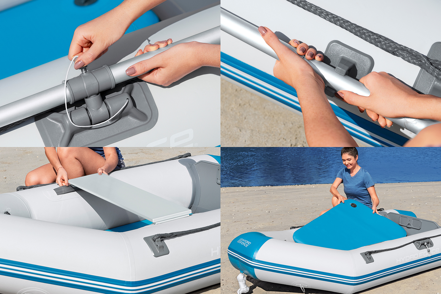 Hydro Force® Sportboot-Set Caspian 230 x 130 x 33 cm Hydro Force® Sportboot-Set Caspian 230 x 130 x 33 cm