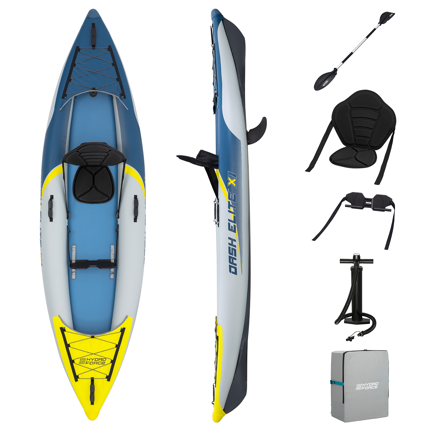 Hydro Force® Kajak-Set Dash Elite™ X1 335 x 92 x 30 cm