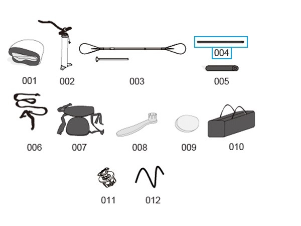 Bestway® Spare Part Footrest tube for various Hydro-Force™ SUP's Bestway® Spare Part Footrest tube for various Hydro-Force™ SUP's