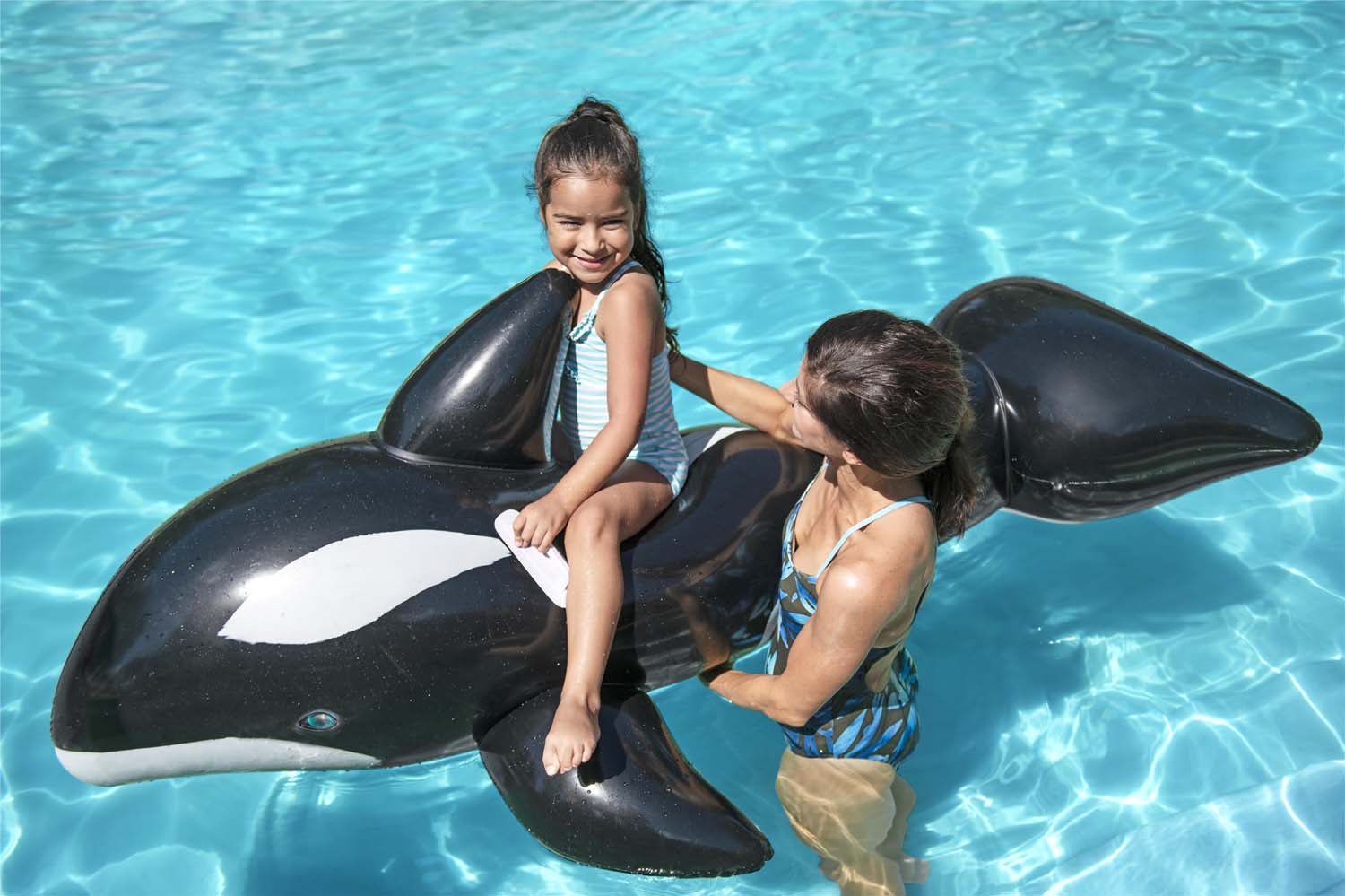 Bestway® 6'8" x 40"/2.03m x 1.02m Jumbo Whale Ride-On