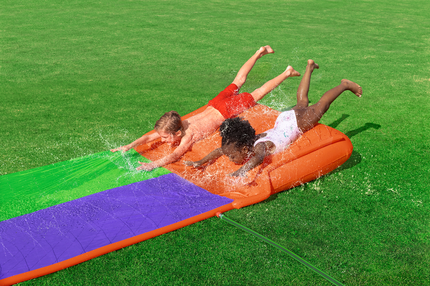 H2OGO!® 2-Personen-Rutsche SplashCoaster™ 470 x 138 x 30,5 cm