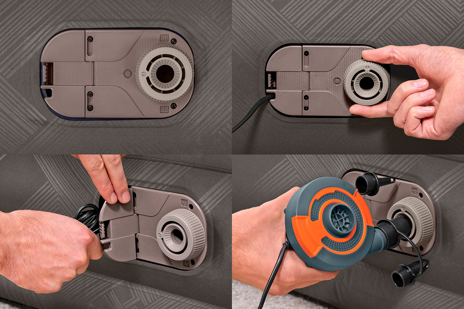 Fortech™ Single Luftbett mit integrierter Elektropumpe 191 x 97 x 46 cm Fortech™ Single Luftbett mit integrierter Elektropumpe 191 x 97 x 46 cm