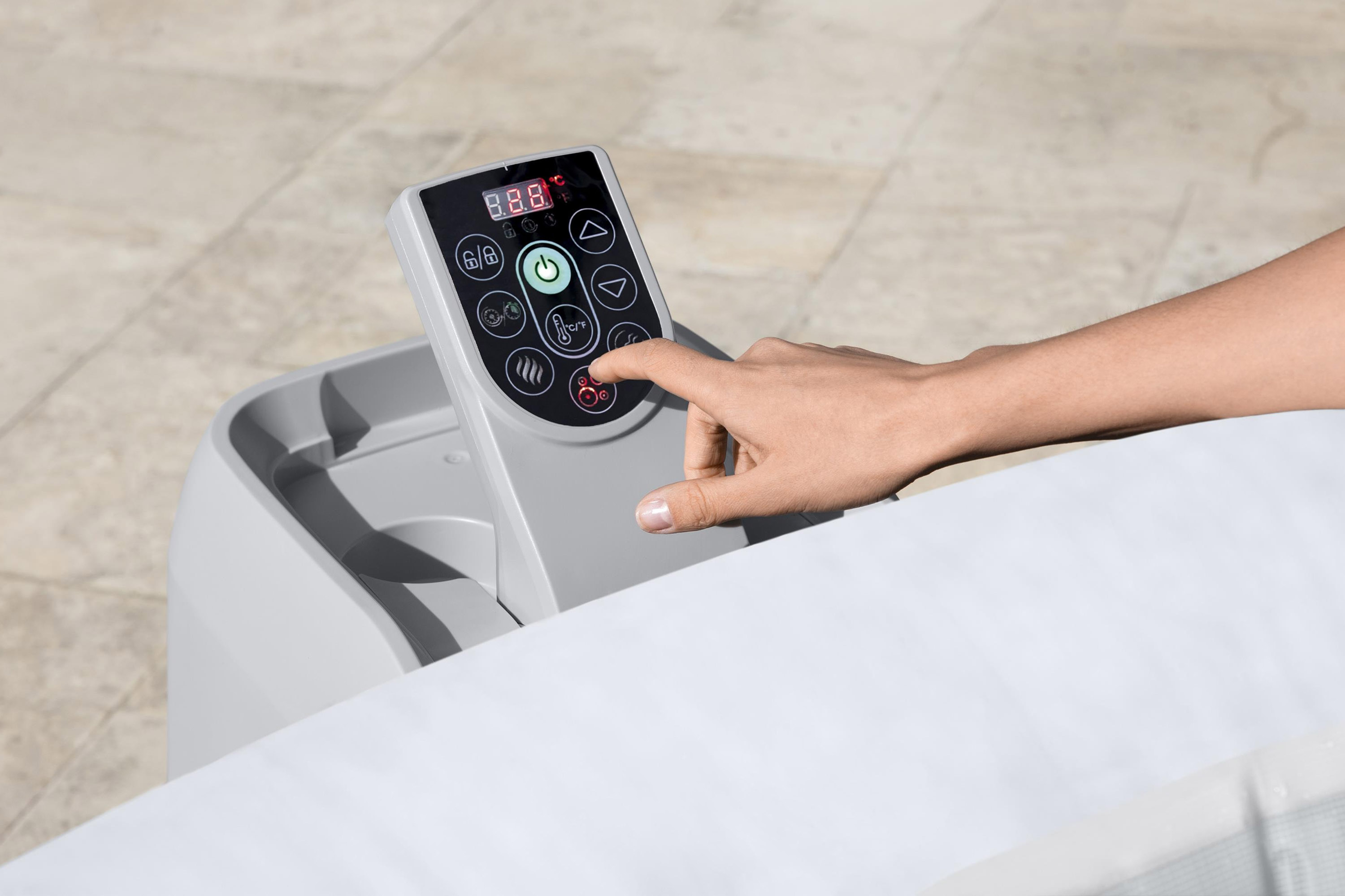 LAY-Z-SPA®LED Whirlpool Paris AirJet™ Ø 196 x 66 cm, rund