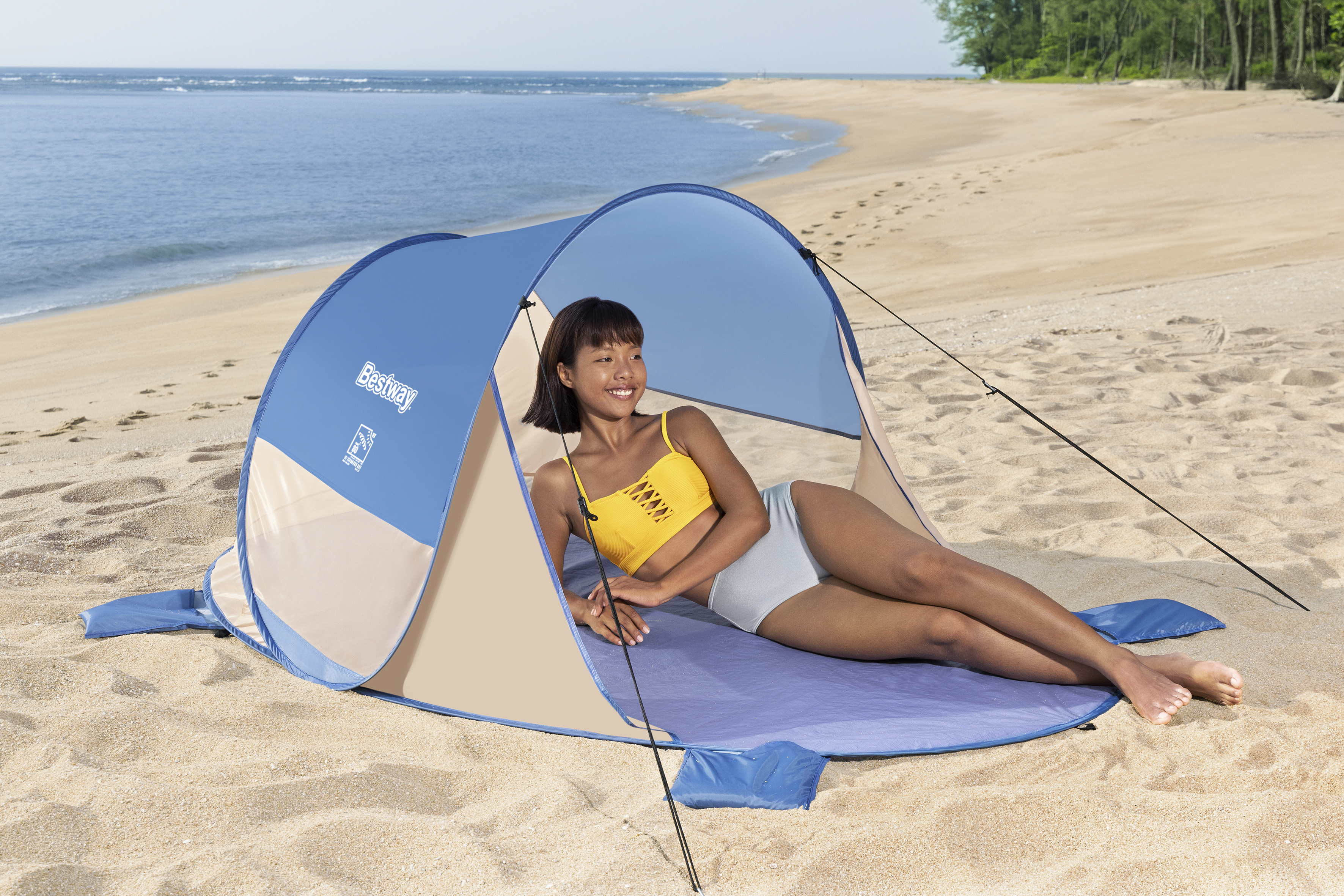 Pop-Up Strandmuschel Beach Quick 2 200 x 120 x 90 cm